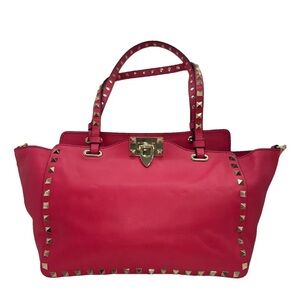 Valentino Garavani Rockstar red studded leather bag